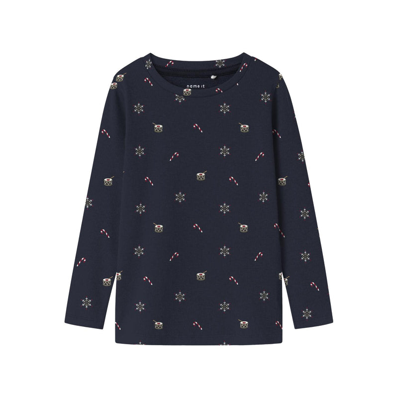 Name it Julebluse ROKO - Navy Blazer-bluse-Name it-Ollifant.dk