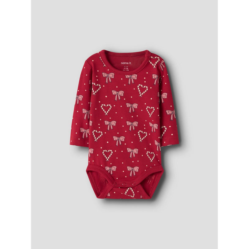 Name it Julebody RI - Jester Red-Body-Name it-Ollifant.dk