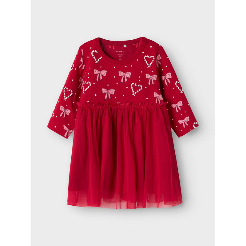 Name it Julekjole RI - Jester Red-kjole-Name it-Ollifant.dk