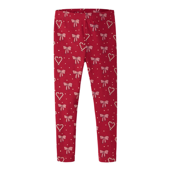 Name it Juleleggings RI - Jester Red-Leggings-Name it-Ollifant.dk