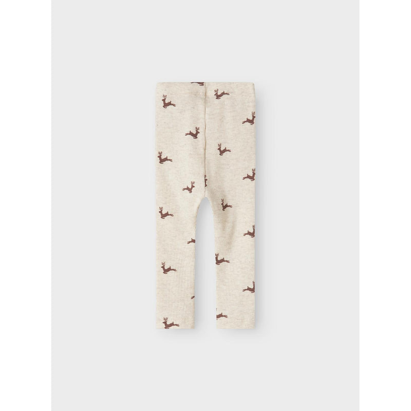 Name it juleleggings ROKO - Peyote Melange-Leggings-Name it-Ollifant.dk