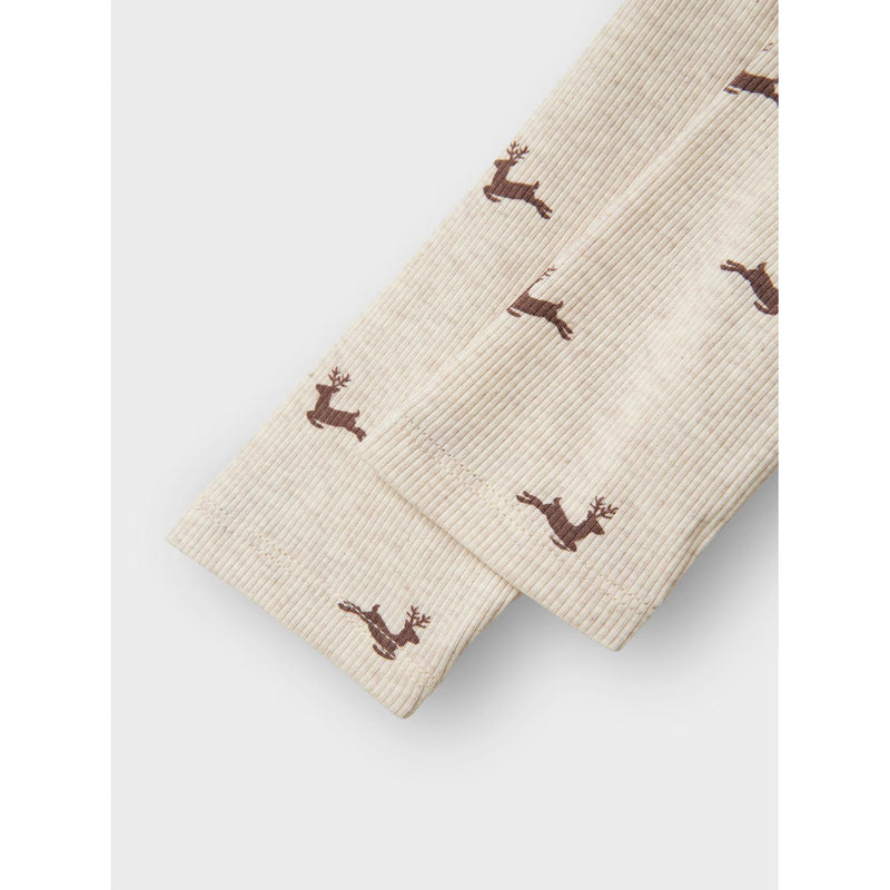 Name it juleleggings ROKO - Peyote Melange-Leggings-Name it-Ollifant.dk