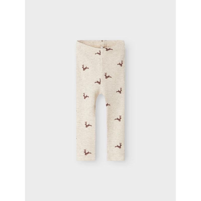 Name it juleleggings ROKO - Peyote Melange-Leggings-Name it-Ollifant.dk