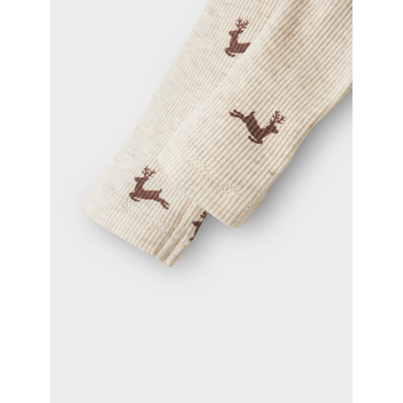 Name it juleleggings ROKO - Peyote Melange-Leggings-Name it-Ollifant.dk