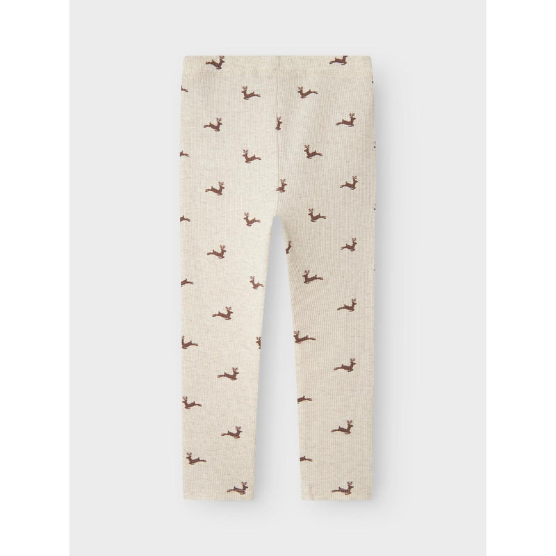 Name it juleleggings ROKO - Peyote Melange-Leggings-Name it-Ollifant.dk