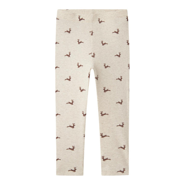 Name it juleleggings ROKO - Peyote Melange-Leggings-Name it-Ollifant.dk