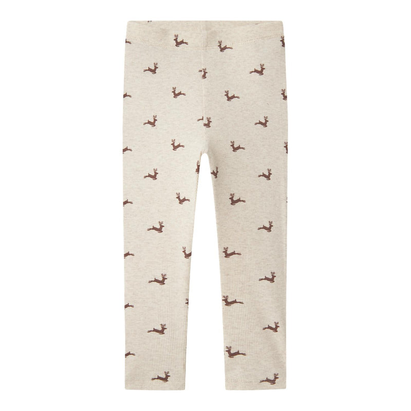 Name it juleleggings ROKO - Peyote Melange-Leggings-Name it-Ollifant.dk