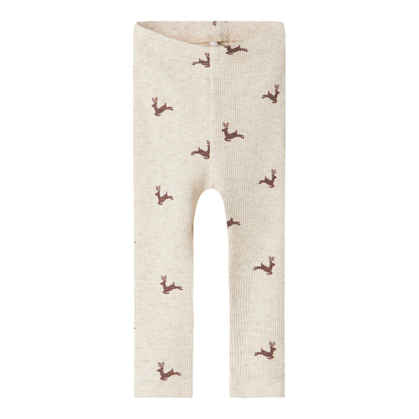 Name it juleleggings ROKO - Peyote Melange-Leggings-Name it-Ollifant.dk
