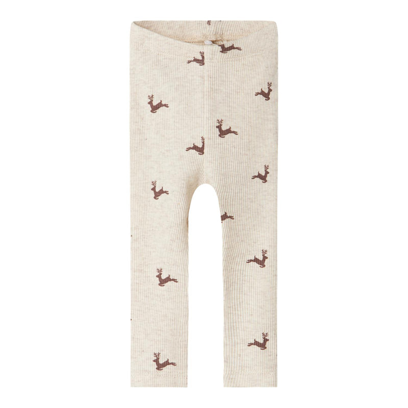 Name it juleleggings ROKO - Peyote Melange-Leggings-Name it-Ollifant.dk