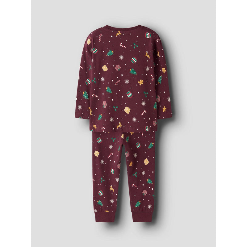 Name it Julenattøj VIASMAS - MINI - Burgundy - FORUDBESTILLING-Nattøj-Name it-Ollifant.dk