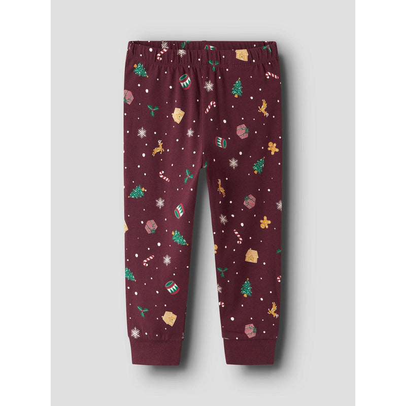 Name it Julenattøj VIASMAS - MINI - Burgundy - FORUDBESTILLING-Nattøj-Name it-Ollifant.dk
