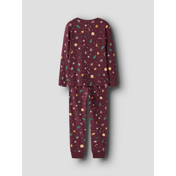 Name it Julenattøj VISMAS - KIDS - Burgundy-Nattøj-Name it-Ollifant.dk