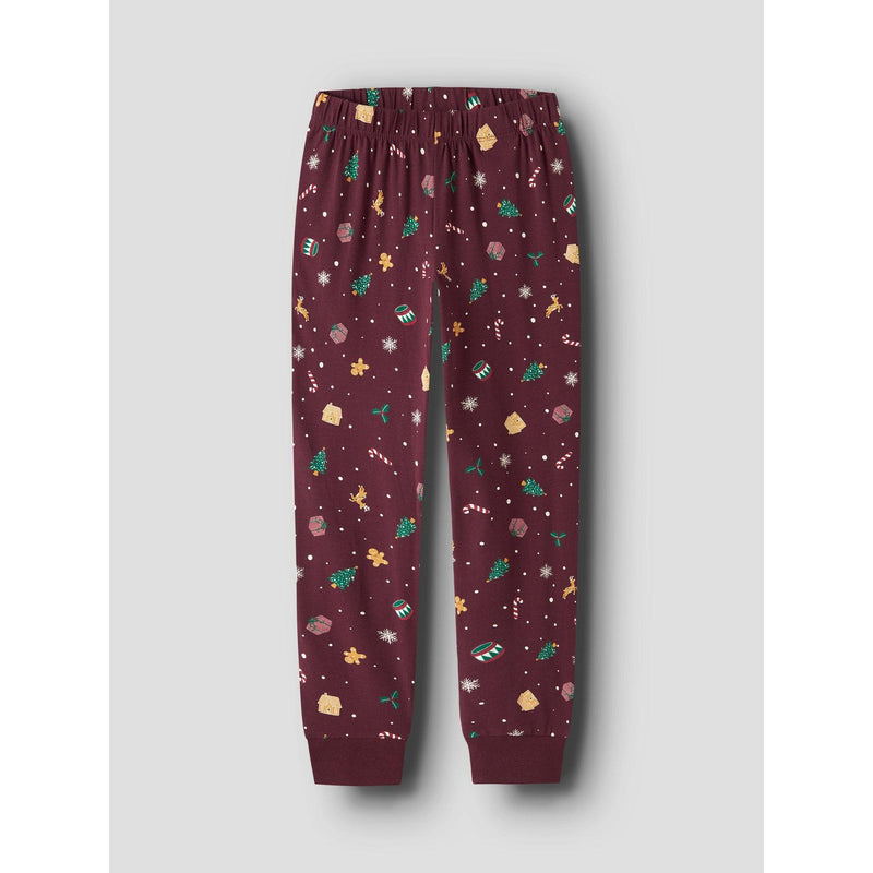 Name it Julenattøj VISMAS - KIDS - Burgundy-Nattøj-Name it-Ollifant.dk