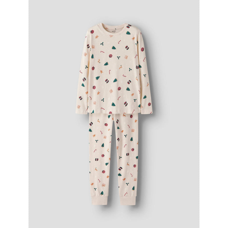 Name it Julenattøj VISMAS - KIDS - Whitecap Gray_Xmas-Nattøj-Name it-Ollifant.dk