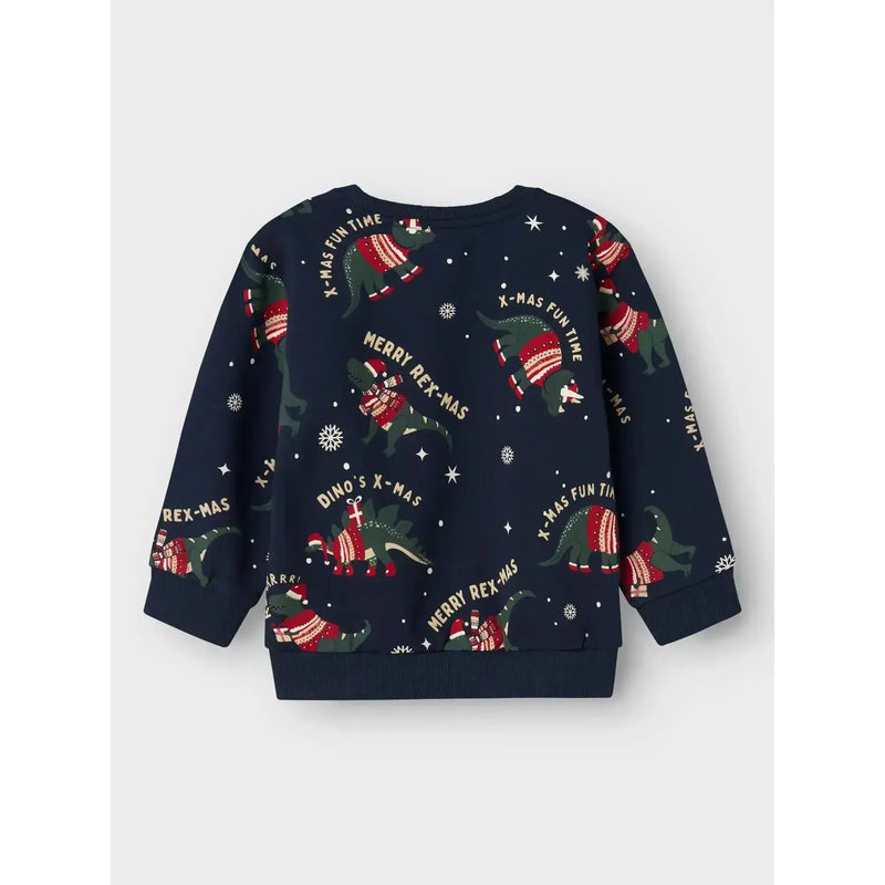 Name it Juletrøje ROKA - Navy Blazer - FORUDBESTILLING-Trøje-Name it-Ollifant.dk