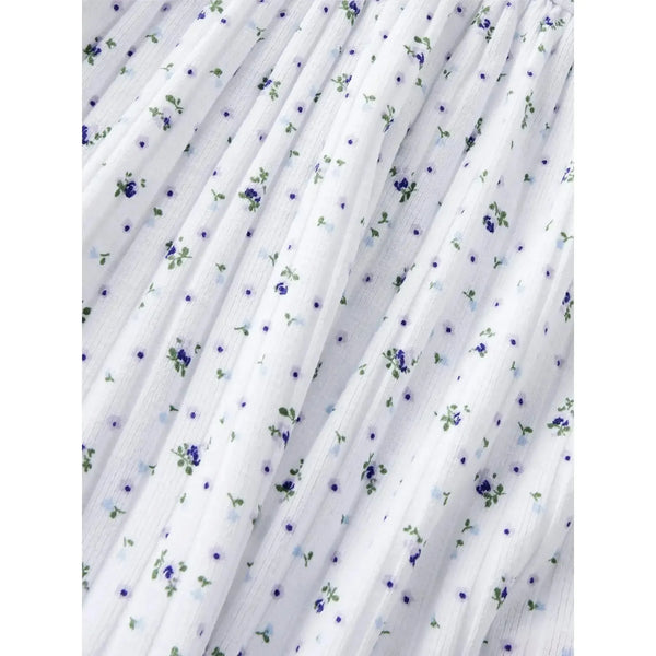 Name it Kjole FIONA SS - Bright White Flowers-Kjole-Name it-Ollifant.dk