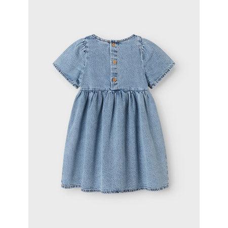 Name it Kjole GEMMA - Medium Blue Denim-kjole-Name it-Ollifant.dk
