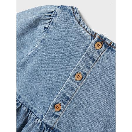 Name it Kjole GEMMA - Medium Blue Denim-kjole-Name it-Ollifant.dk