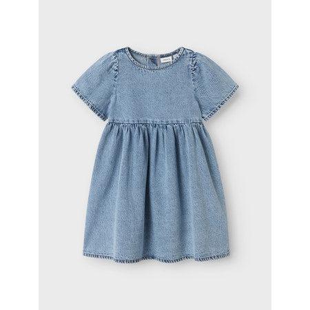 Name it Kjole GEMMA - Medium Blue Denim-kjole-Name it-Ollifant.dk