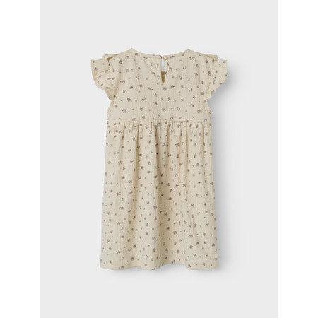 Name it Kjole JANNIS - Bleached Sand-Kjole-Name it-Ollifant.dk