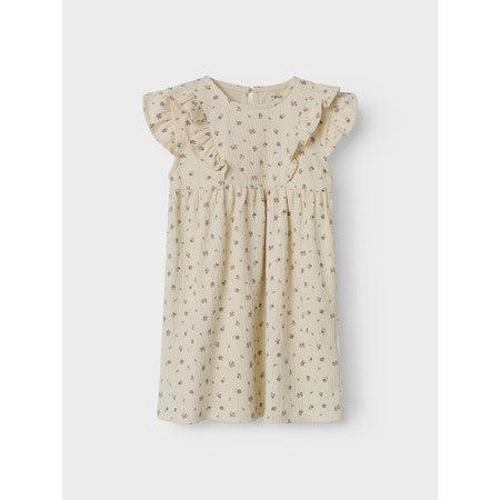 Name it Kjole JANNIS - Bleached Sand-Kjole-Name it-Ollifant.dk