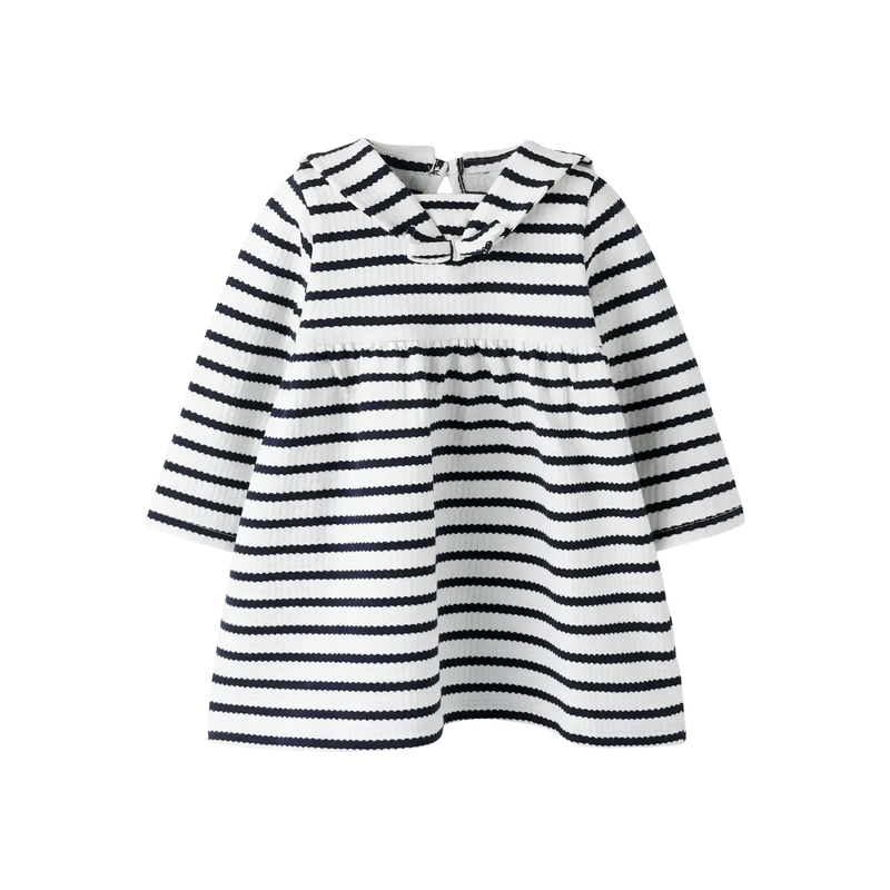 Name it kjole KATTIE - Cloud Dancer Sky Captain-Kjole-Name it-Ollifant.dk