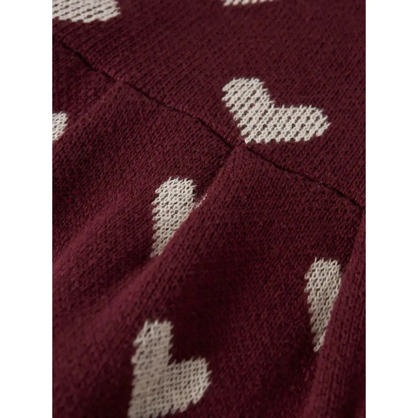Name it Kjole OANA - Burgundy-kjole-Name it-Ollifant.dk
