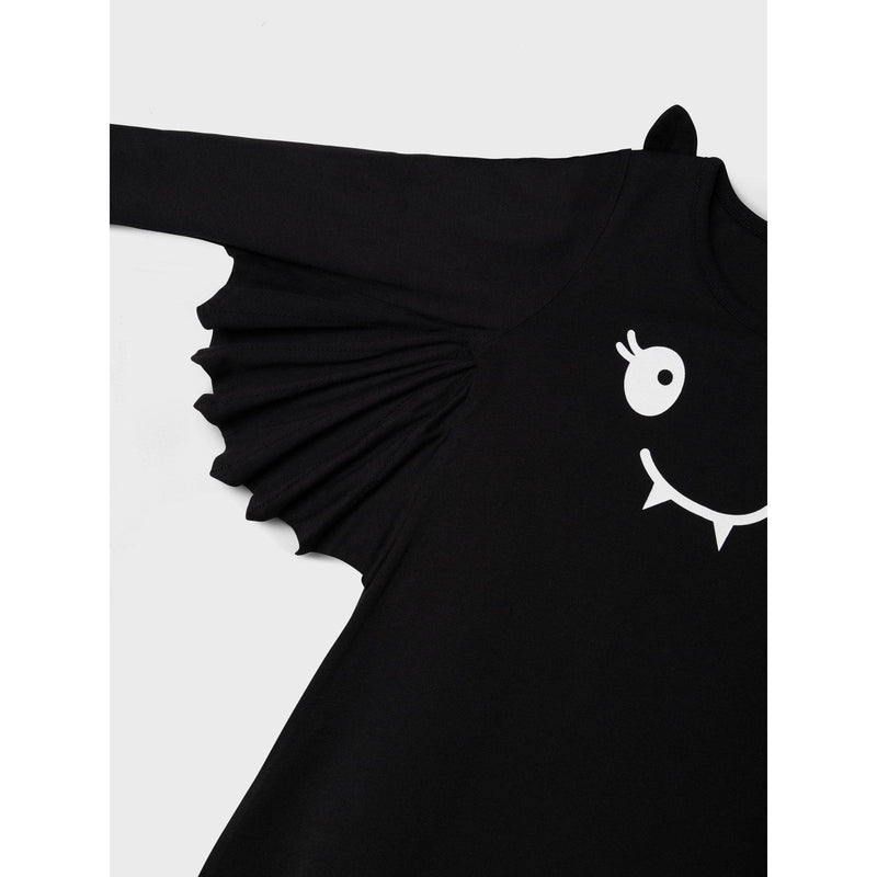 Name it Kjole ODA - Black-kjole-Name it-Ollifant.dk