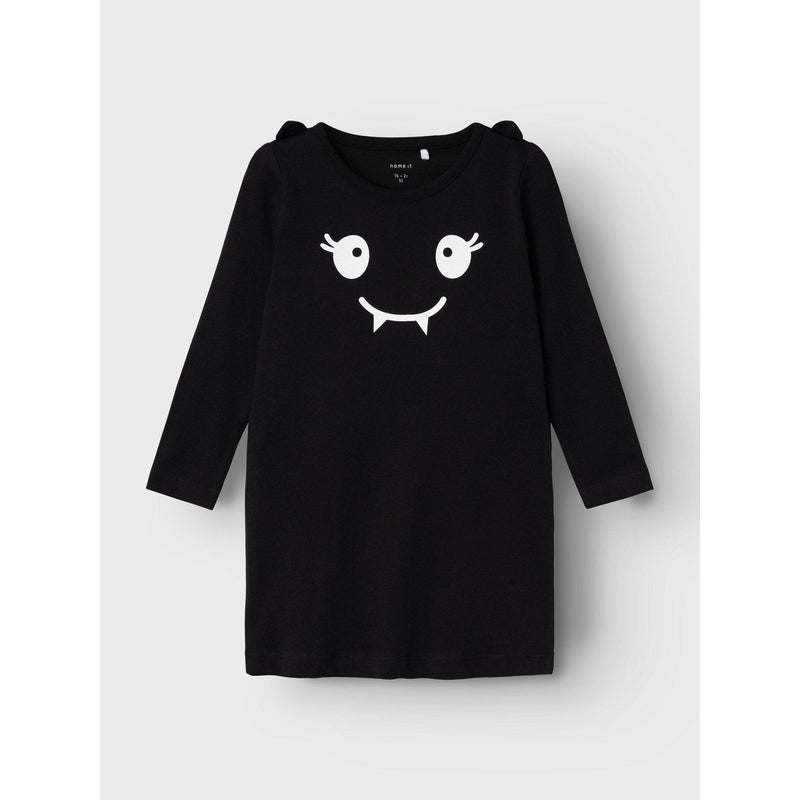 Name it Kjole ODA - Black-kjole-Name it-Ollifant.dk