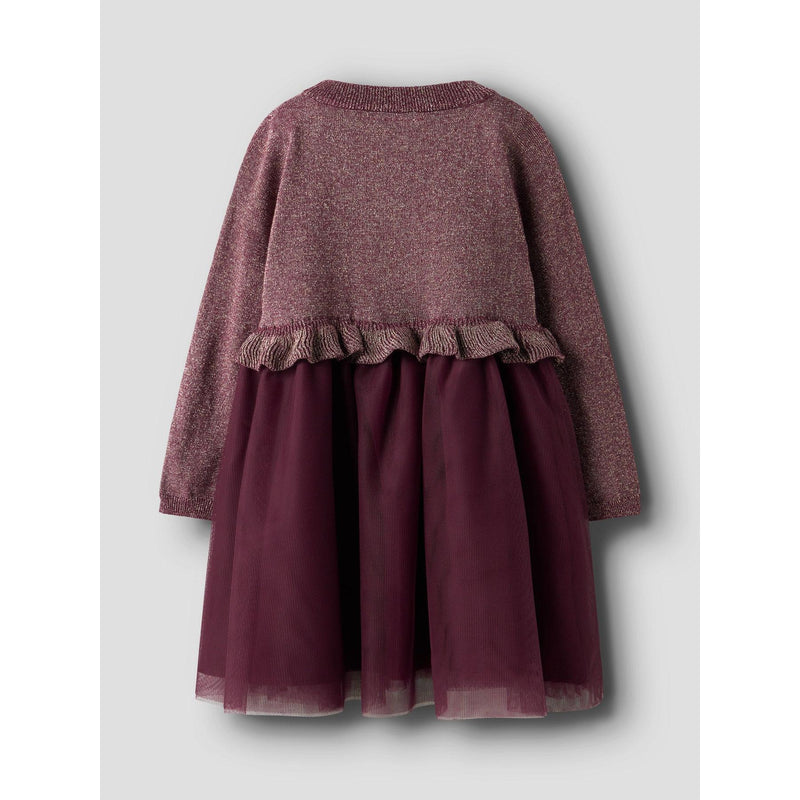 Name it Kjole REFRAJA - Burgundy-kjole-Name it-Ollifant.dk