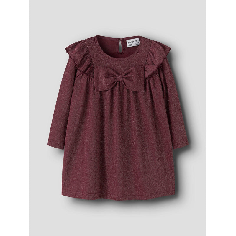 Name it Kjole ROISIN - Burgundy-kjole-Name it-Ollifant.dk