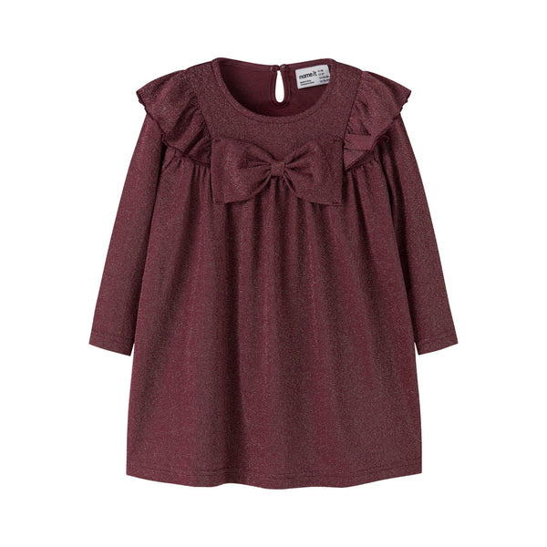 Name it Kjole ROISIN - Burgundy-kjole-Name it-Ollifant.dk