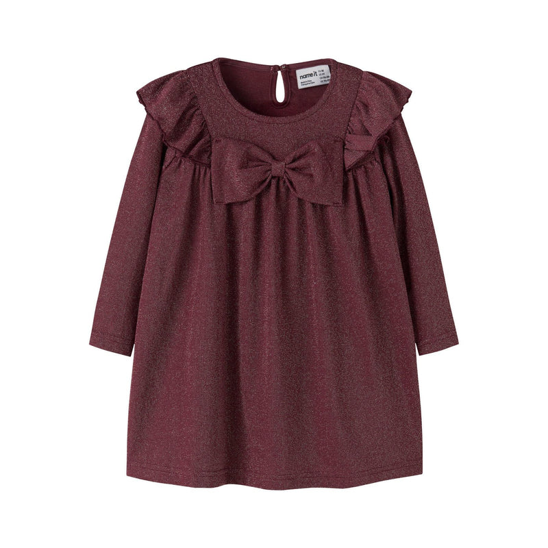 Name it Kjole ROISIN - Burgundy-kjole-Name it-Ollifant.dk