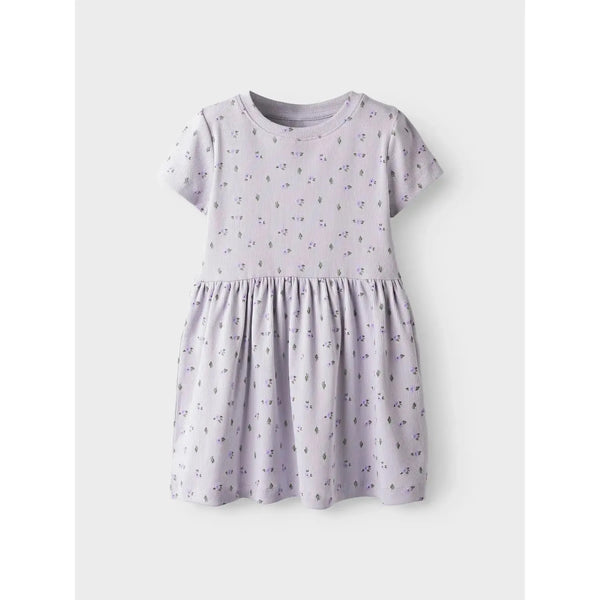 Name it Kjole SS HOFIE - Misty Lilac-Kjole-Name it-Ollifant.dk