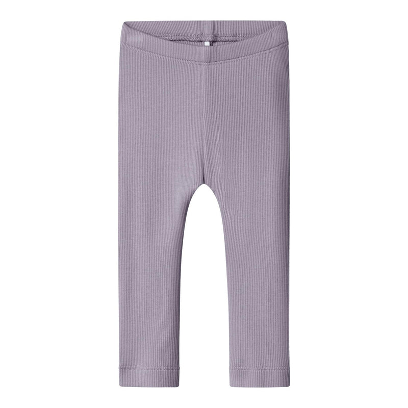Name it legggings KAB NOOS - Lavender Grey-Leggings-Name it-Ollifant.dk