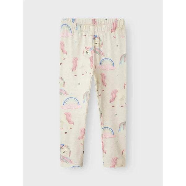 Name it Leggings DARLINGA - Peyote Melange-Leggings-Name it-Ollifant.dk
