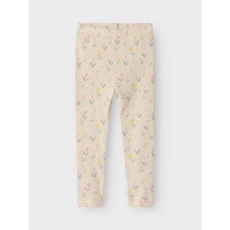 Name it Leggings FLOWERKAB - Peyote Melange-Leggings-Name it-Ollifant.dk