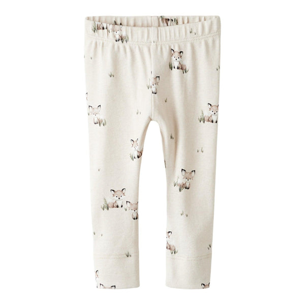 Name it Leggings NIKU - Peyote Melange-Leggings-Name it-Ollifant.dk
