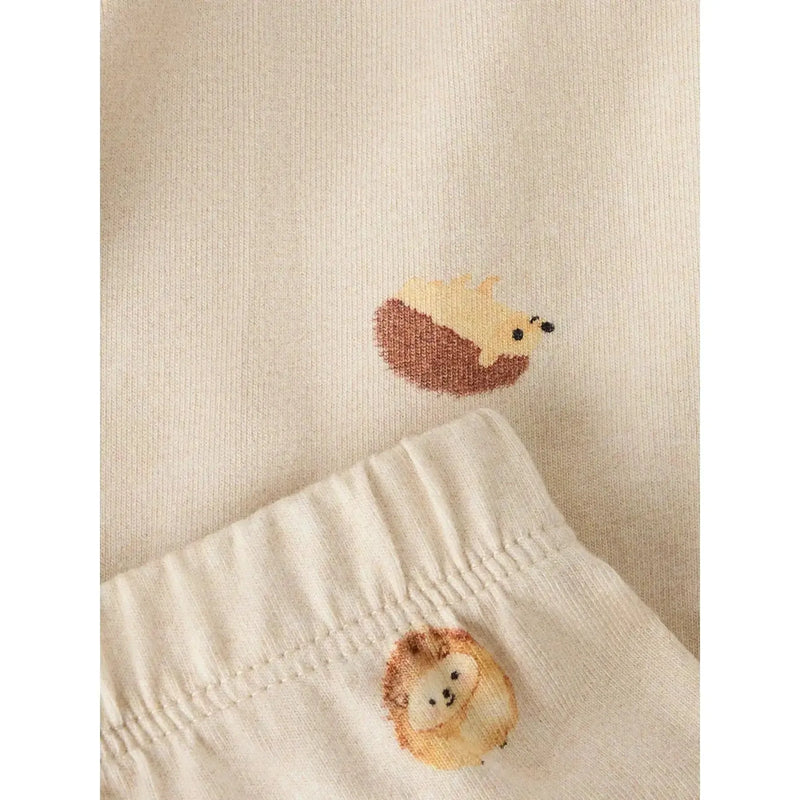 Name it Leggings NILLE - Peyote Melange-Leggings-Name it-Ollifant.dk