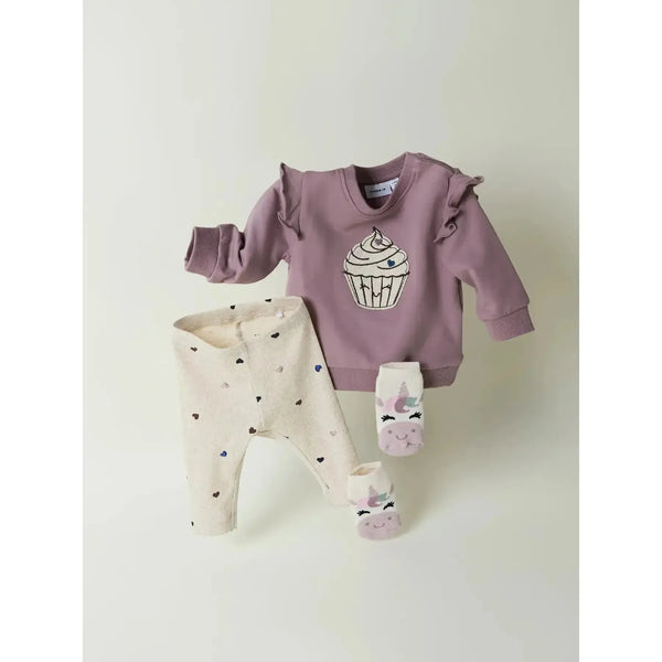 Name it Leggings NUTTI - Peyote Melange-Leggings-Name it-Ollifant.dk