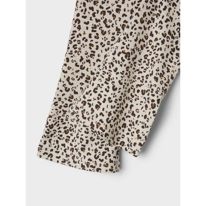 Name it Leggings ODA FLARE - Peyote Melange-Leggings-Name it-Ollifant.dk