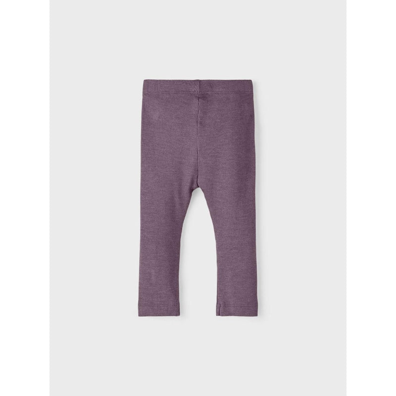 Name it leggings Rib NOOS KAB - Arctic Dusk Melange-Leggings-Name it-Ollifant.dk