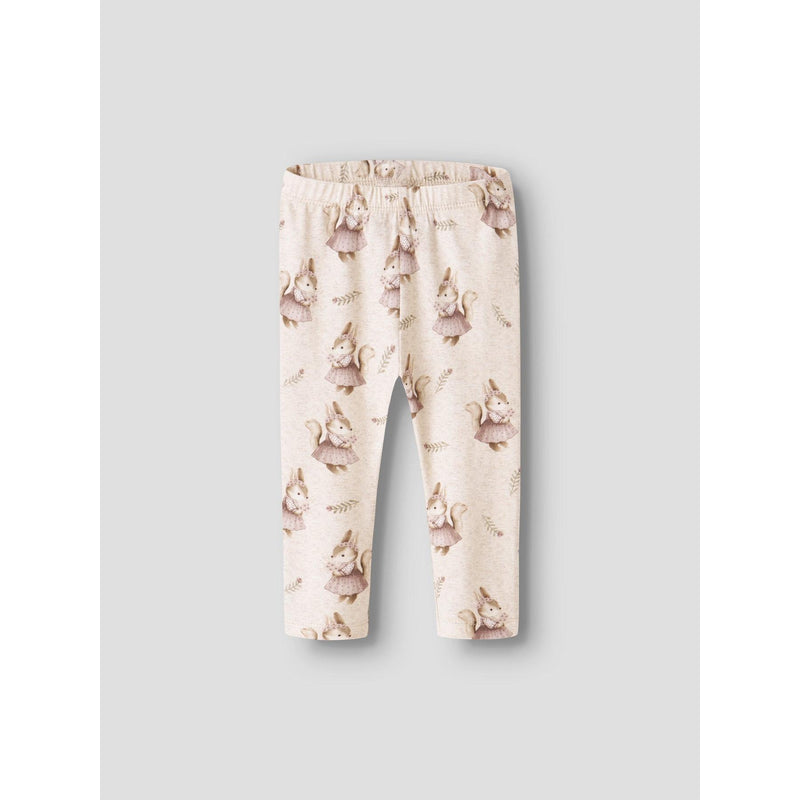Name it Leggings SHELLY - Peyote Melange-Leggings-Name it-Ollifant.dk