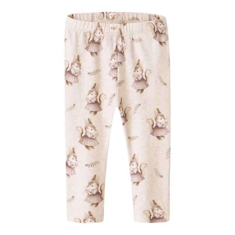 Name it Leggings SHELLY - Peyote Melange-Leggings-Name it-Ollifant.dk