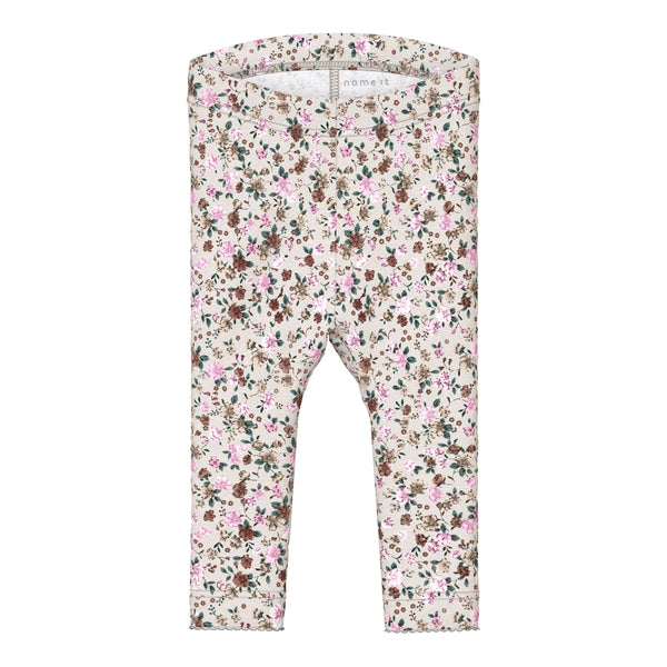 Name it Leggings SOLLA - Peyote Melange-Leggings-Name it-Ollifant.dk