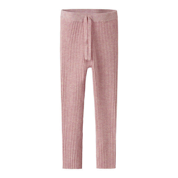 Name it Leggings strik NALIA - Burnished Lilac-Leggings-Name it-Ollifant.dk
