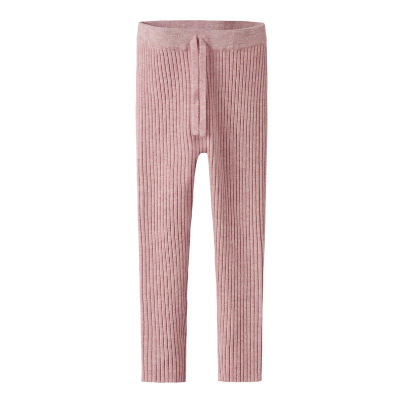 Name it Leggings strik NALIA - Burnished Lilac-Leggings-Name it-Ollifant.dk