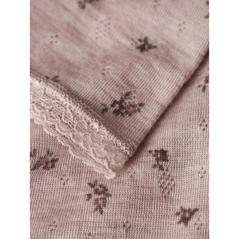 Name it Leggings WANG ULD NOOS - Grey Small Flowers-Leggings-Name it-Ollifant.dk