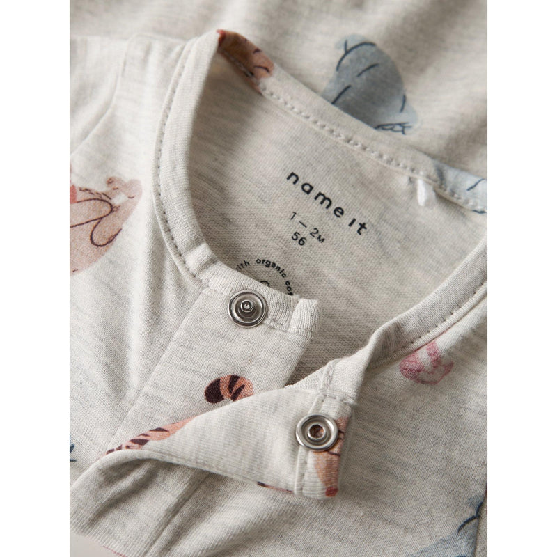 Name it natdragt OLLU POOH - Peyote Melange-Nattøj-Name it-Ollifant.dk