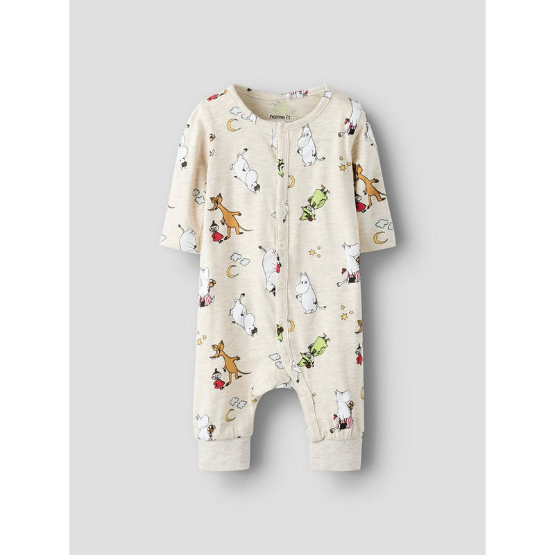 Name it natdragt SELPER MOOMIN - Peyote Melange-Nattøj-Name it-Ollifant.dk